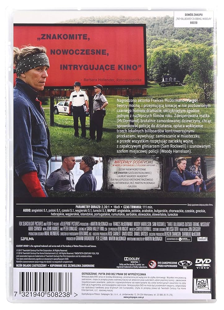 Three Billboards Outside Ebbing, Missouri [DVD] (English